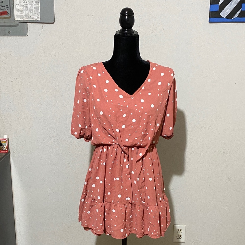 Sienna Sky Polka Dot Dress